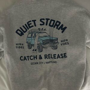 Gray Quiet Storm Graphic Sweatshirt